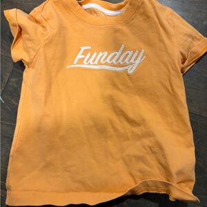 Janie and Jack Orange 'Funday' Short Sleeve Tee